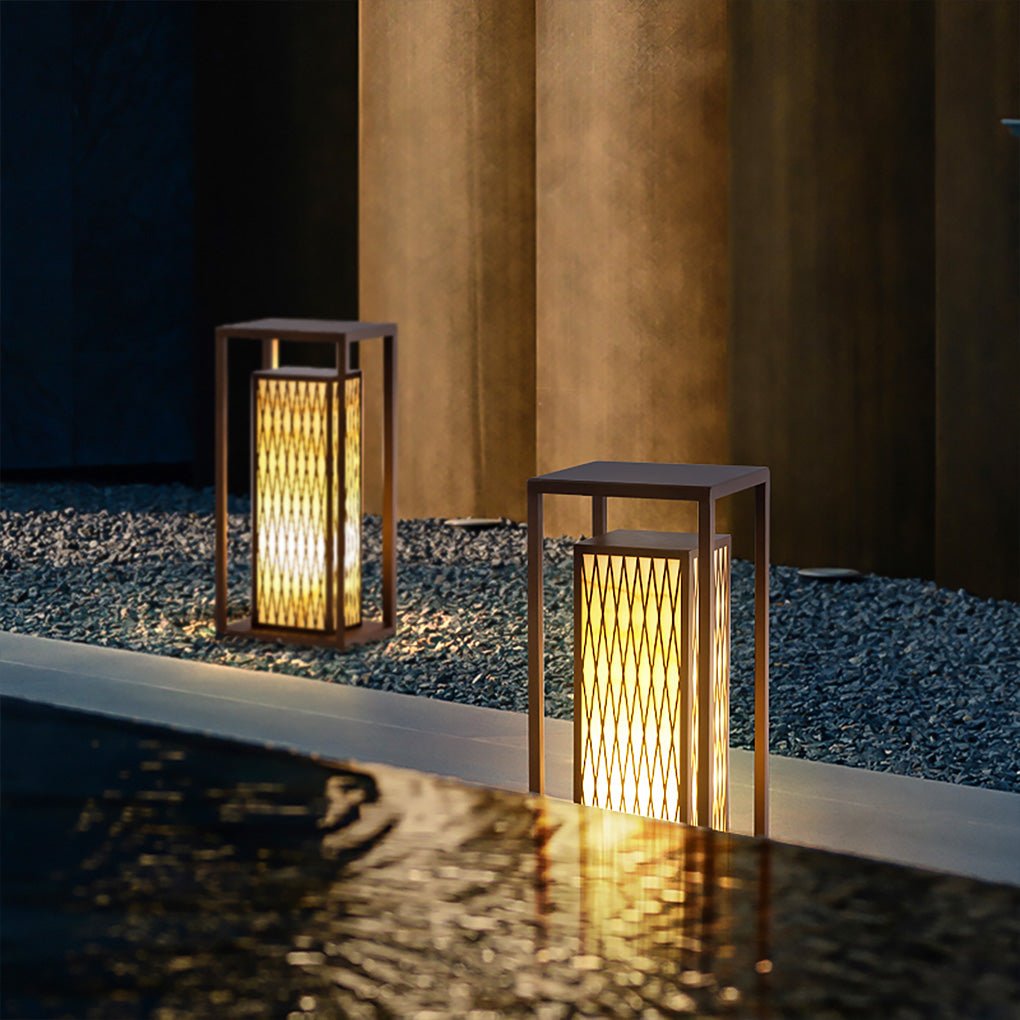 Classic Asian Courtyard Rectangular LED Outdoor Light - Dazuma