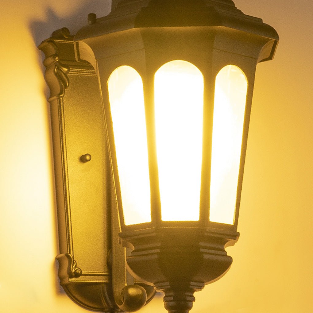 Retro wall sconce delivers elegant European aesthetics with weather-resistant features, perfect for outdoor applications.