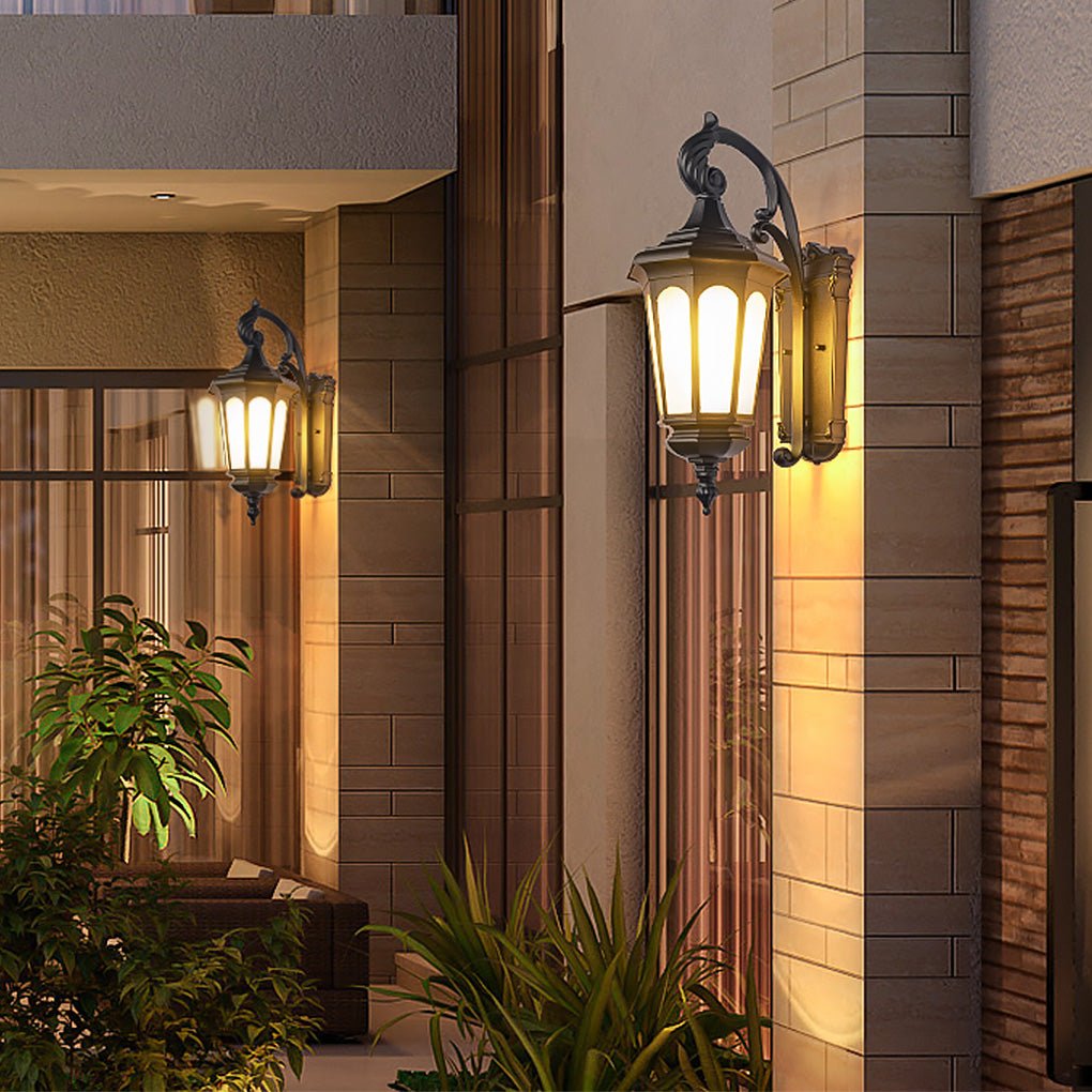 Retro wall sconce offers classic European style and waterproof design, perfect for enhancing outdoor spaces with elegant lighting.