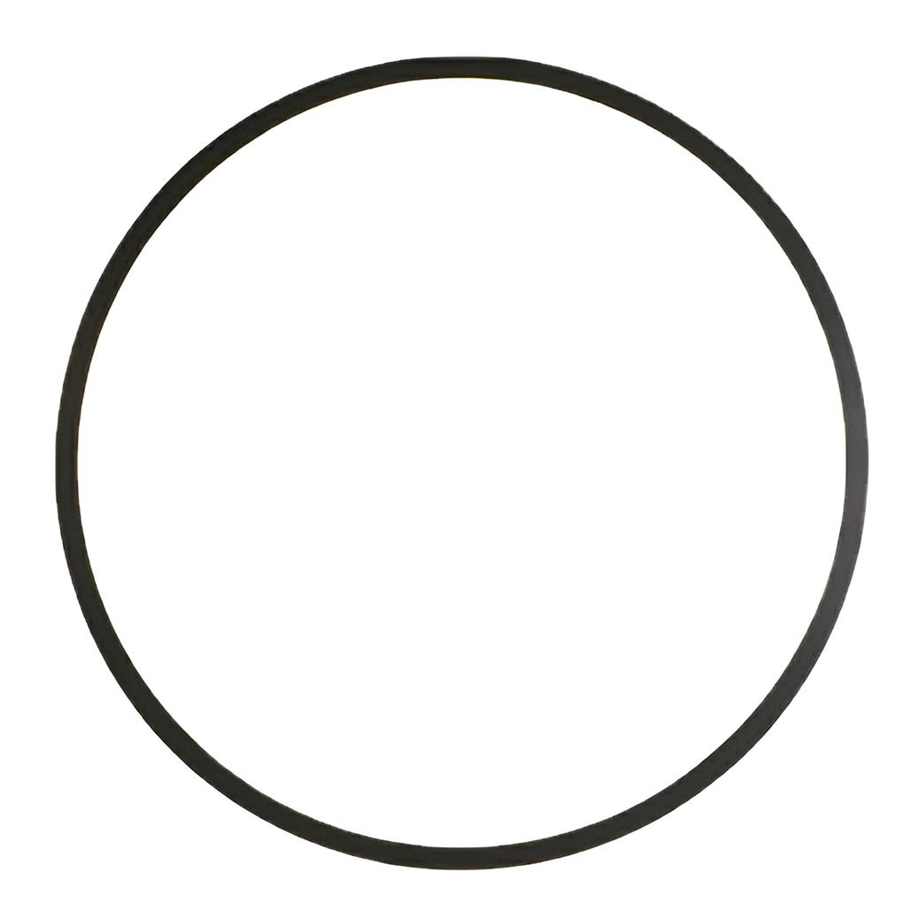 Product front view of slim circular Rgb led ring well light isolated on white background.