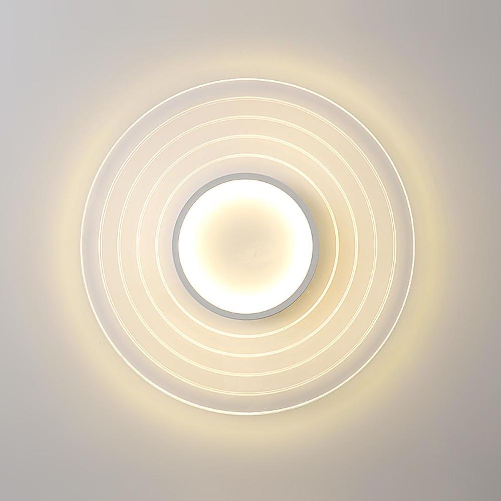 17'' LED 1-Light Geometric Shapes Dimmable Flush Mount Lights Modern LED Metal Acrylic Geometrical Dimmable Ceiling Lights