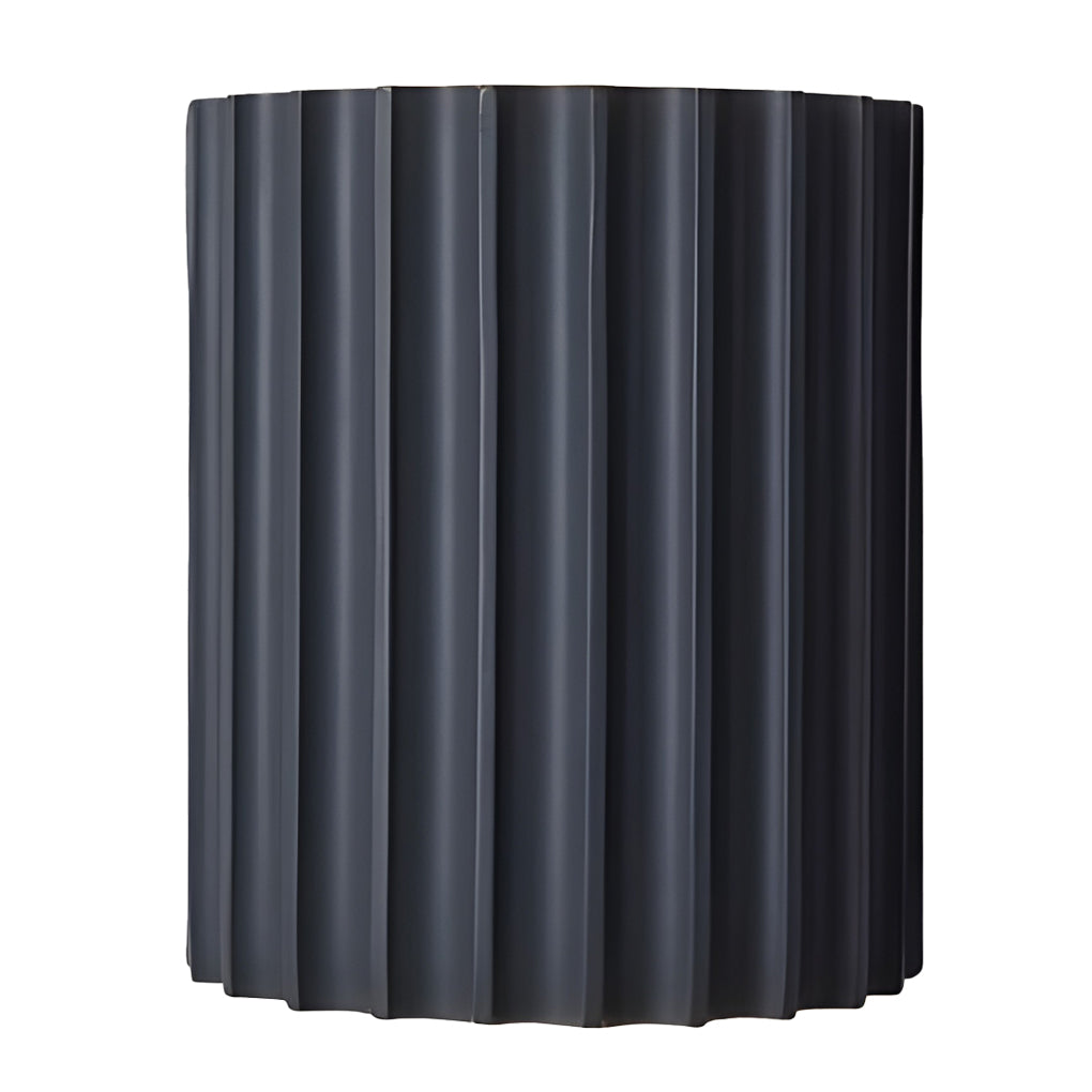 Ribbed wall sconces with technical view of the backplate and wiring.