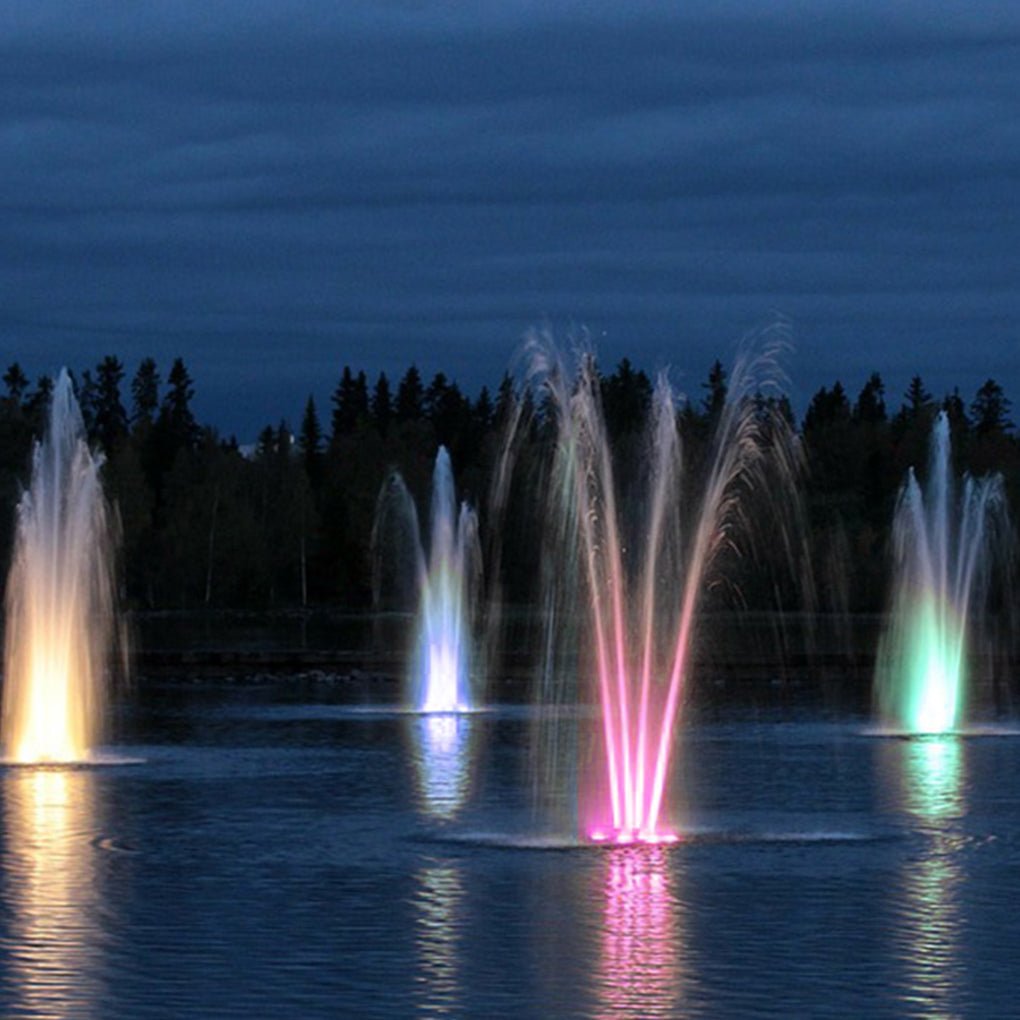 Vibrant LED Ring Pool Lights Waterproof and Colorful Fountain Illumination