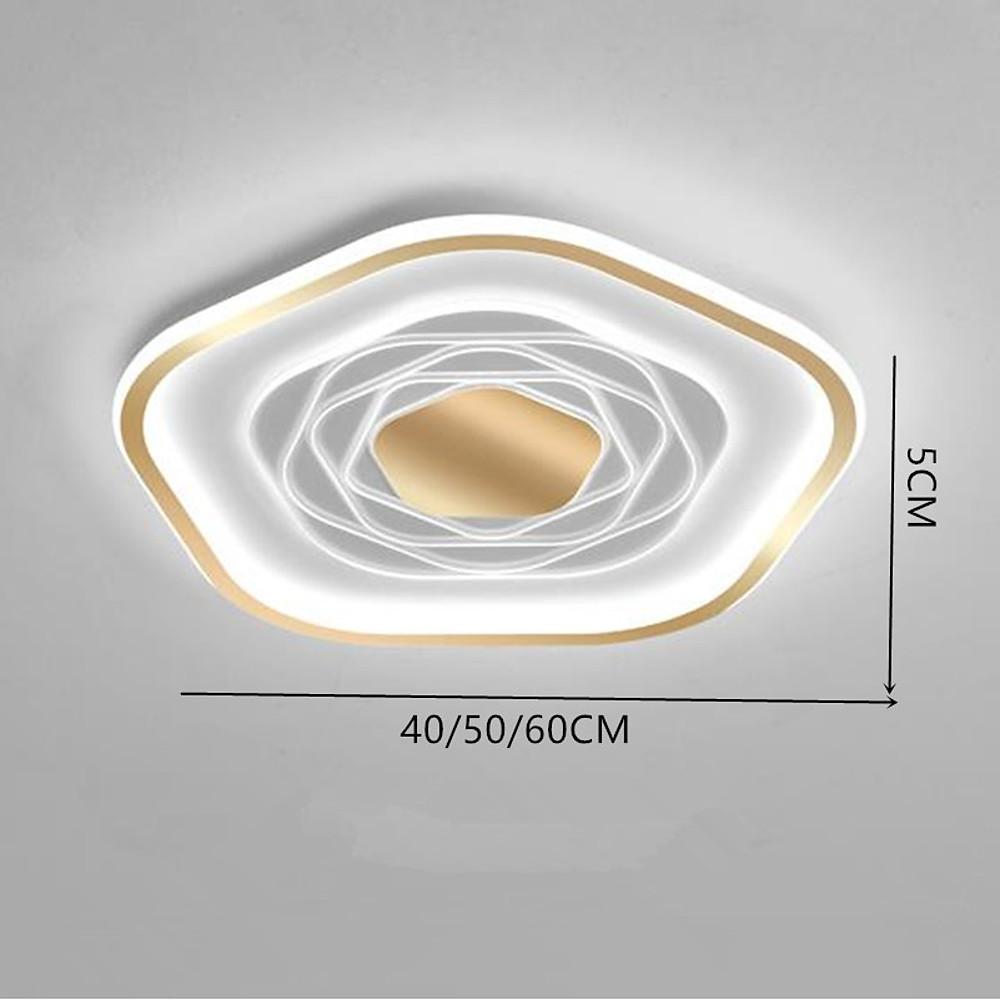 24'' LED 1-Light Circle Design Flush Mount Lights Modern Artistic Aluminum Acrylic Metal Stylish Modern Style Formal Style Artistic Style-dazuma