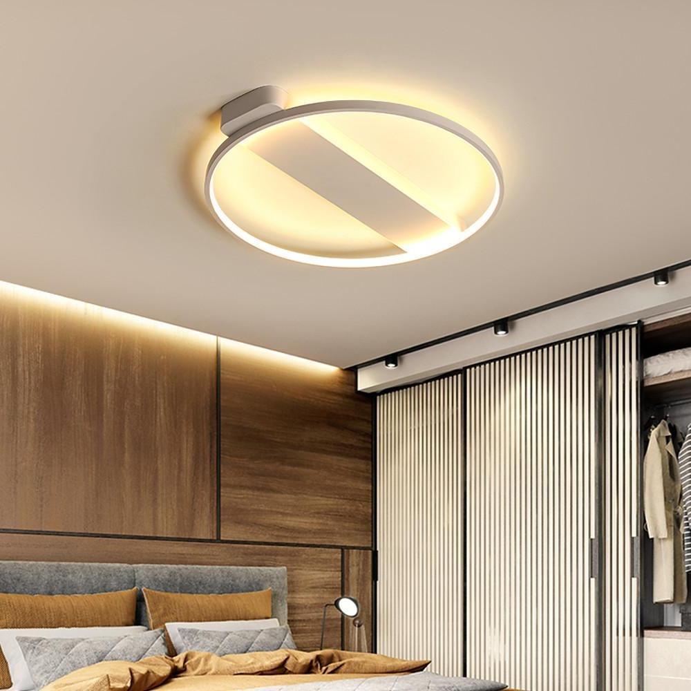 18'' LED 1-Light Flush Mount Lights LED Modern Contemporary Metal PVC Dimmable Ceiling Lights-dazuma