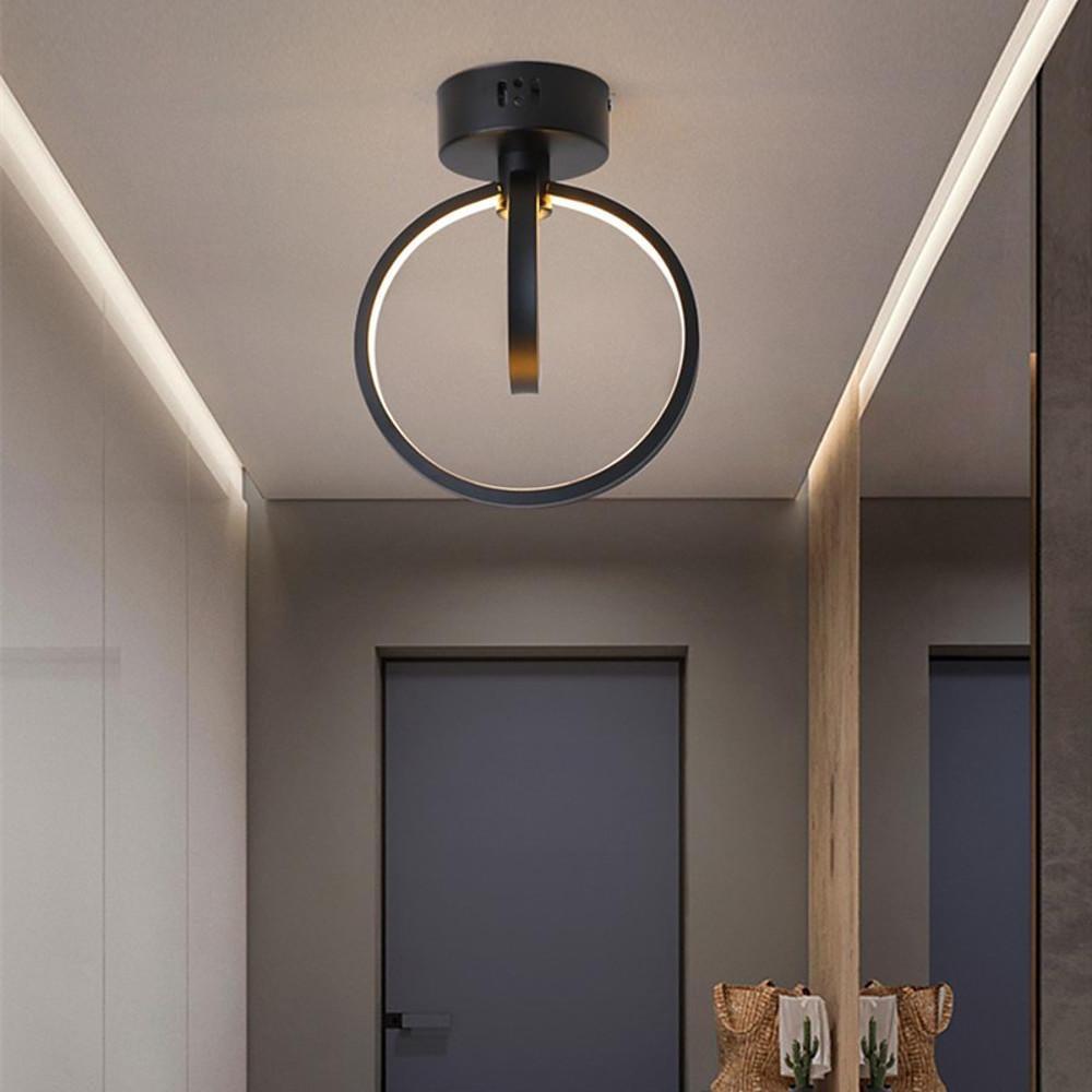 9'' LED 1-Light Geometric Shapes Flush Mount Lights Modern LED Metal Aluminum Acrylic Flush Mounts Semi Flush Mounts-dazuma