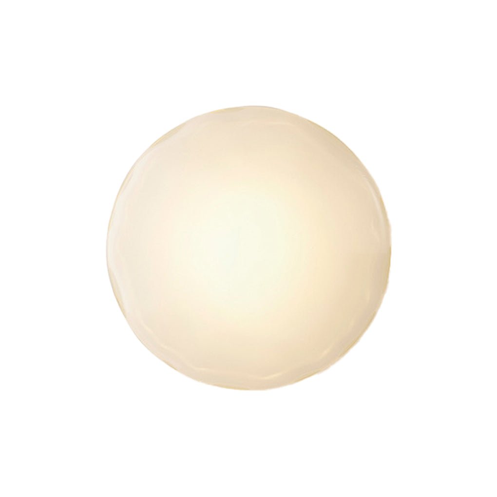 Round Glass Shell Design Background Wall Bedroom Bedside Wall Lamp Study Ceiling Lights - Dazuma