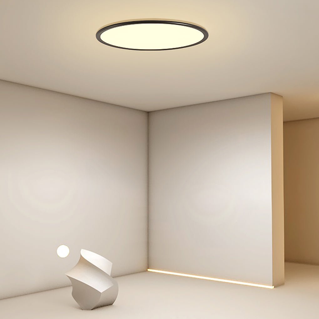Round LED ceiling light size options diagram