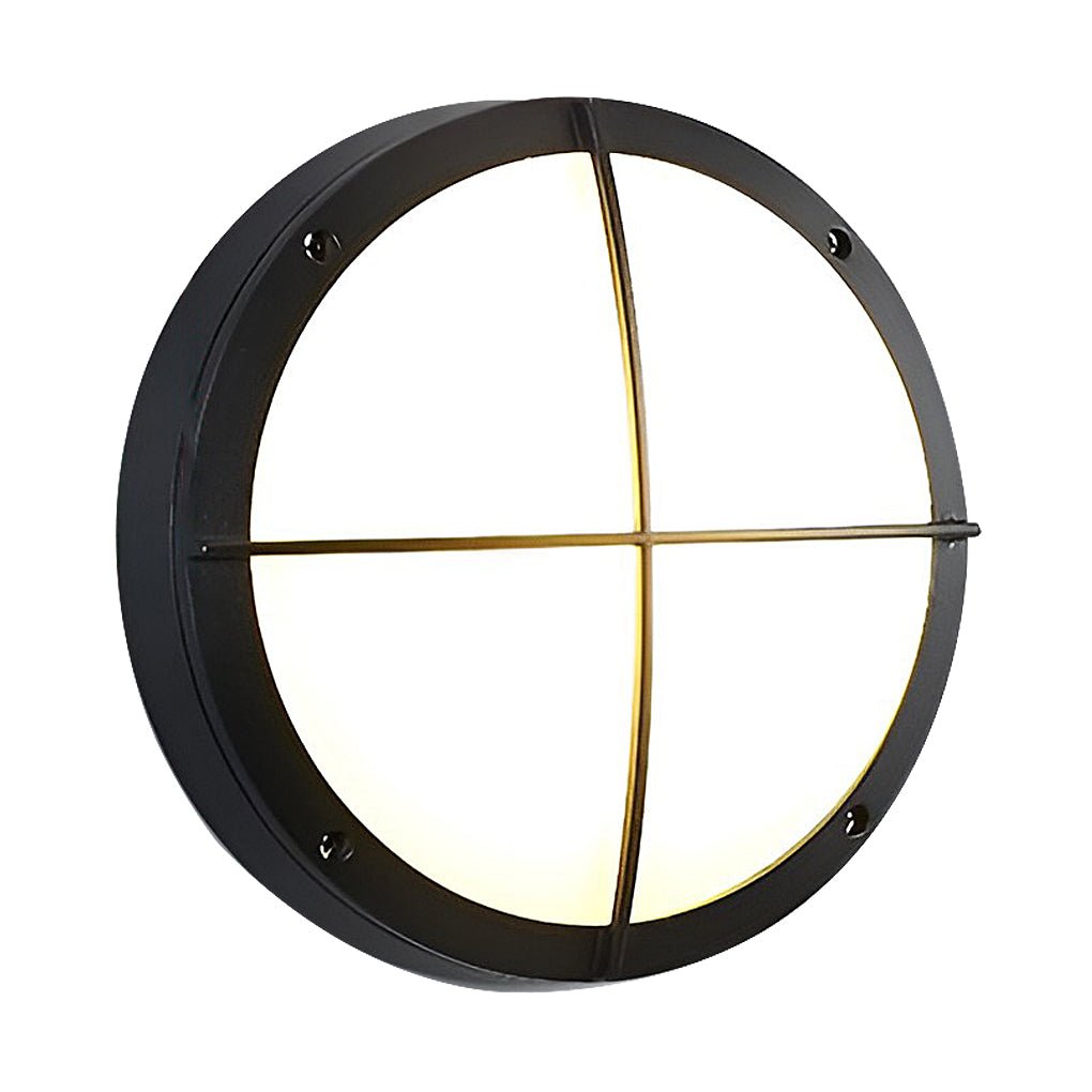 Round Outdoor Waterproof Wall Lamp LED Ceiling Lights Courtyard Balcony Sconce - Dazuma