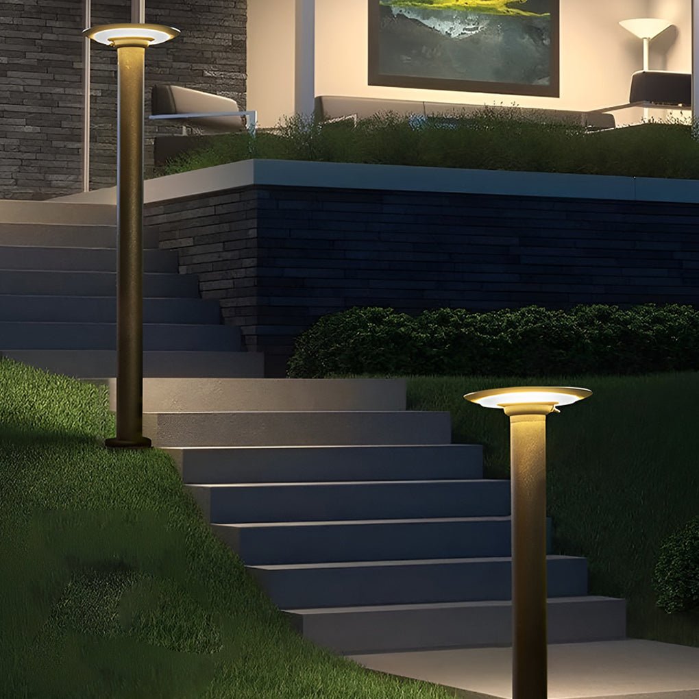 Innovative UFO - Shaped Solar Pathway Lights Durable Outdoor Lighting