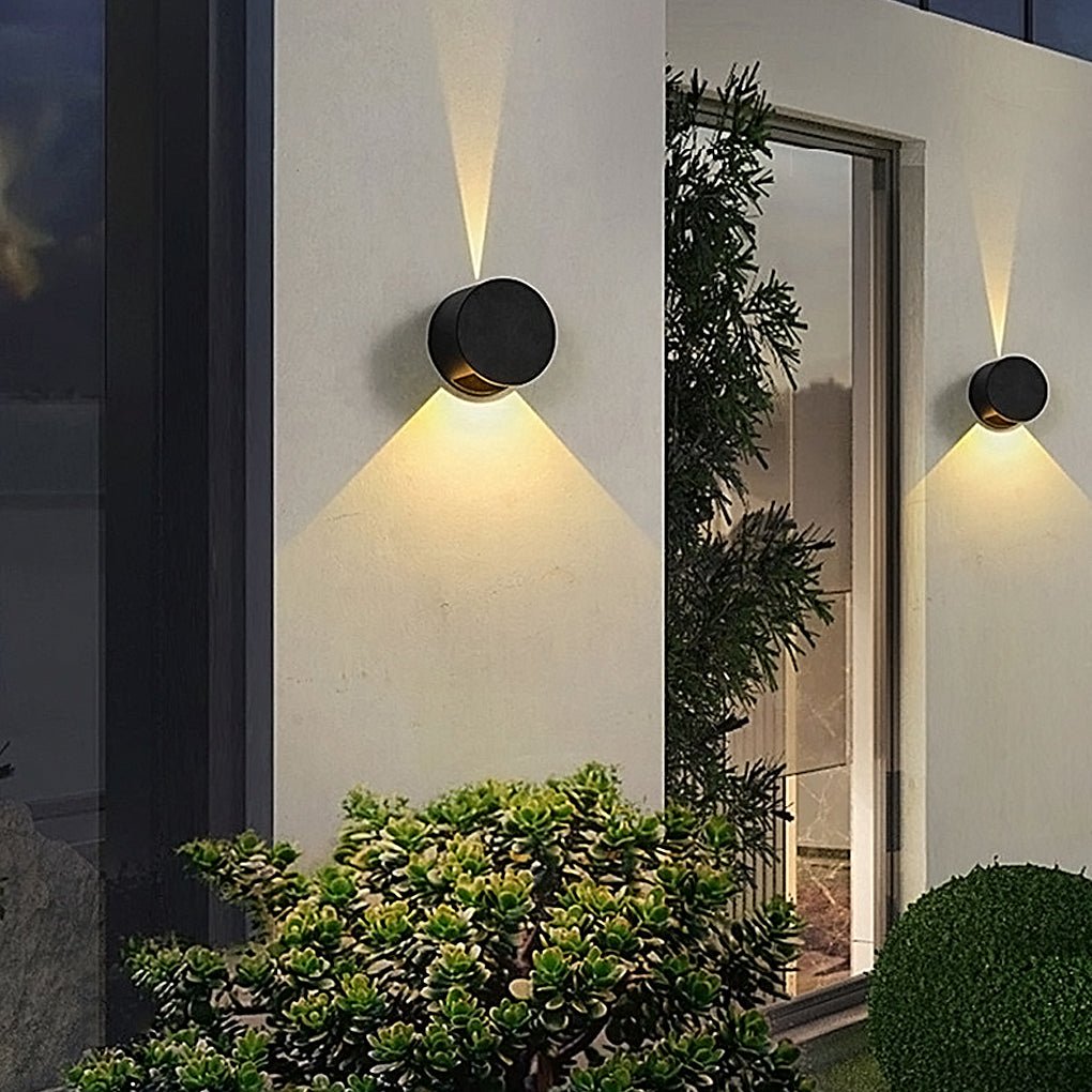Round Up and Down Lights Waterproof LED Wall Lights for Indoor Outdoor Balcony - Dazuma