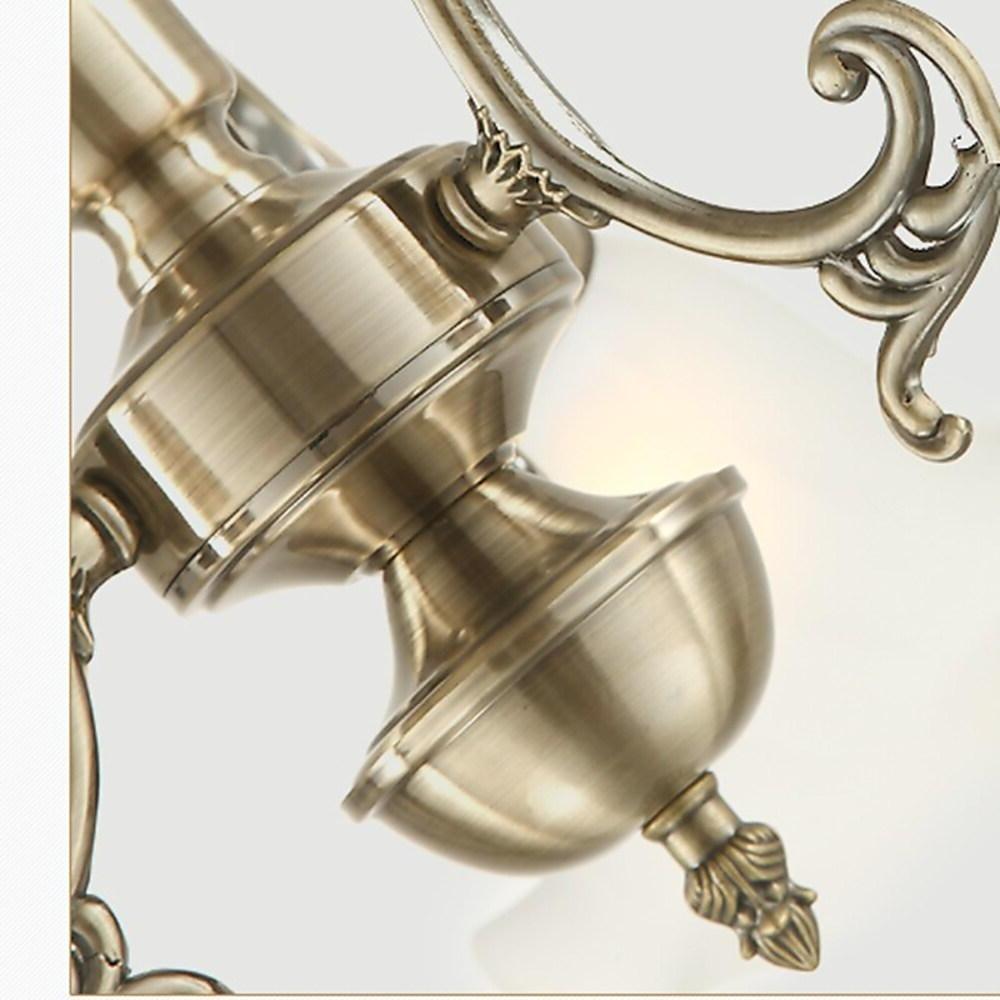 LED 8-Light Mini Style Flush Mount Lights Traditional Classic Metal Glass Candle-style Chandeliers-dazuma
