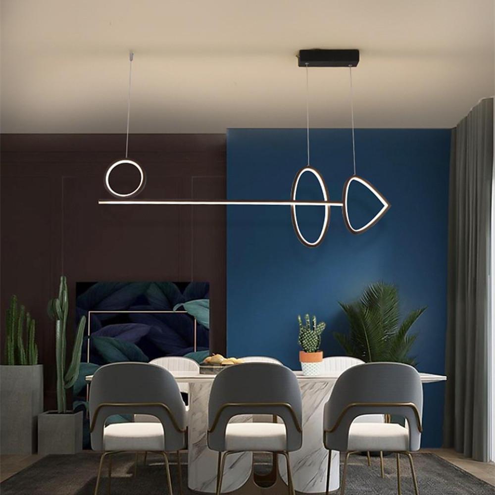39'' LED 1-Light Single Design Chandelier LED Artistic Aluminum Silica gel Metal Stylish Modern Style Artistic Style Island Lights