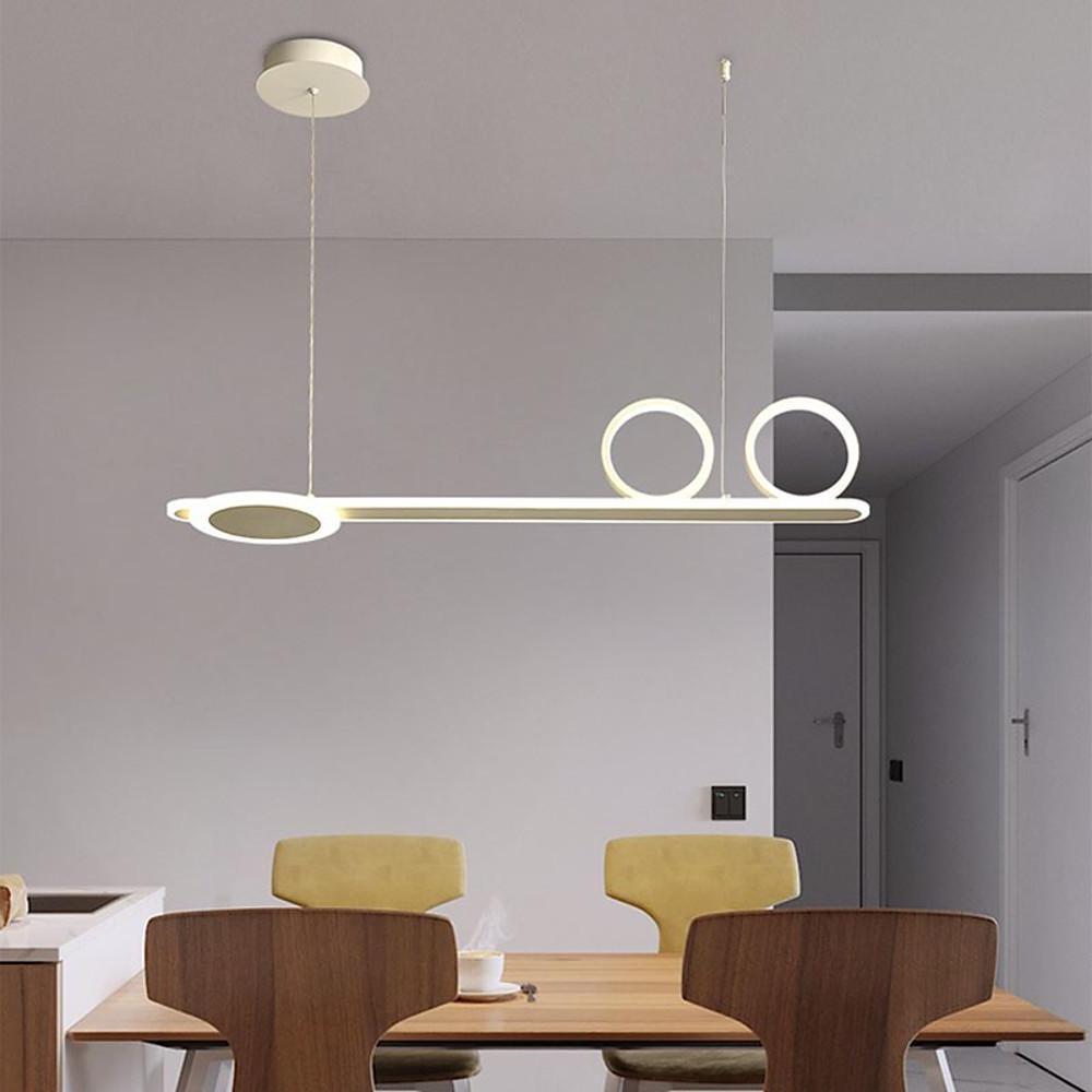 36'' LED 1-Light Lantern Desgin Pendant Light Modern Metal Acrylic Island Lights-dazuma