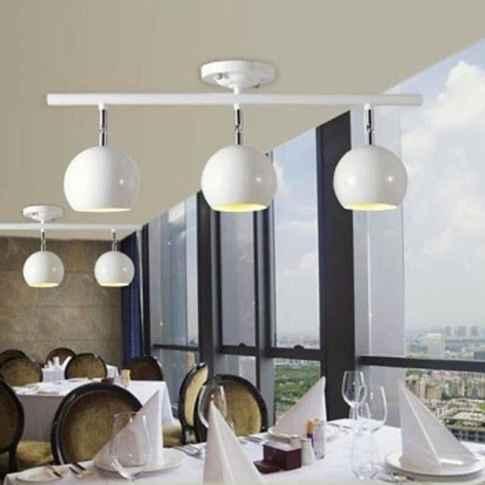 3 - Light Bowled Metal Semi Flush Mount Ceiling Light – Modern & Bright