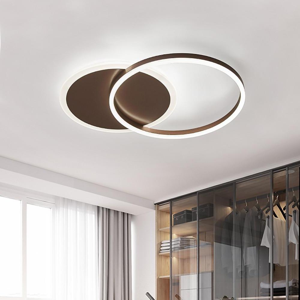 22'' LED 1-Light Flush Mount Lights LED Artistic Aluminum Novelty Dimmable Ceiling Lights-dazuma
