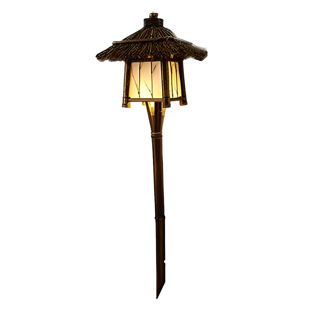Rustic pendant light dimensions, side view with height and width details.