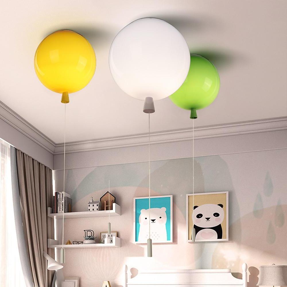 Acrylic Airballoon Shaped LED Novelty Style Flush Mount Lighting Ceiling Light