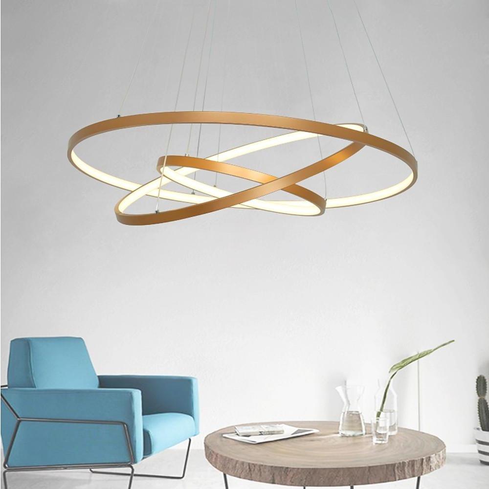 Interweaved 3 - Ring Chandelier Light Dimmable Antique Chandeliers