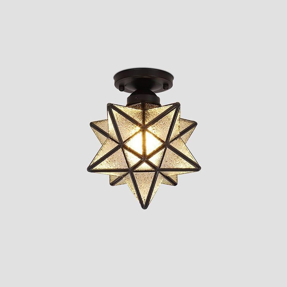 8'' LED Incandescent 1-Light Single Design Pendant Light Nordic Style Traditional Classic Metal Glass Novelty Classic Vintage Style Ceiling Lights