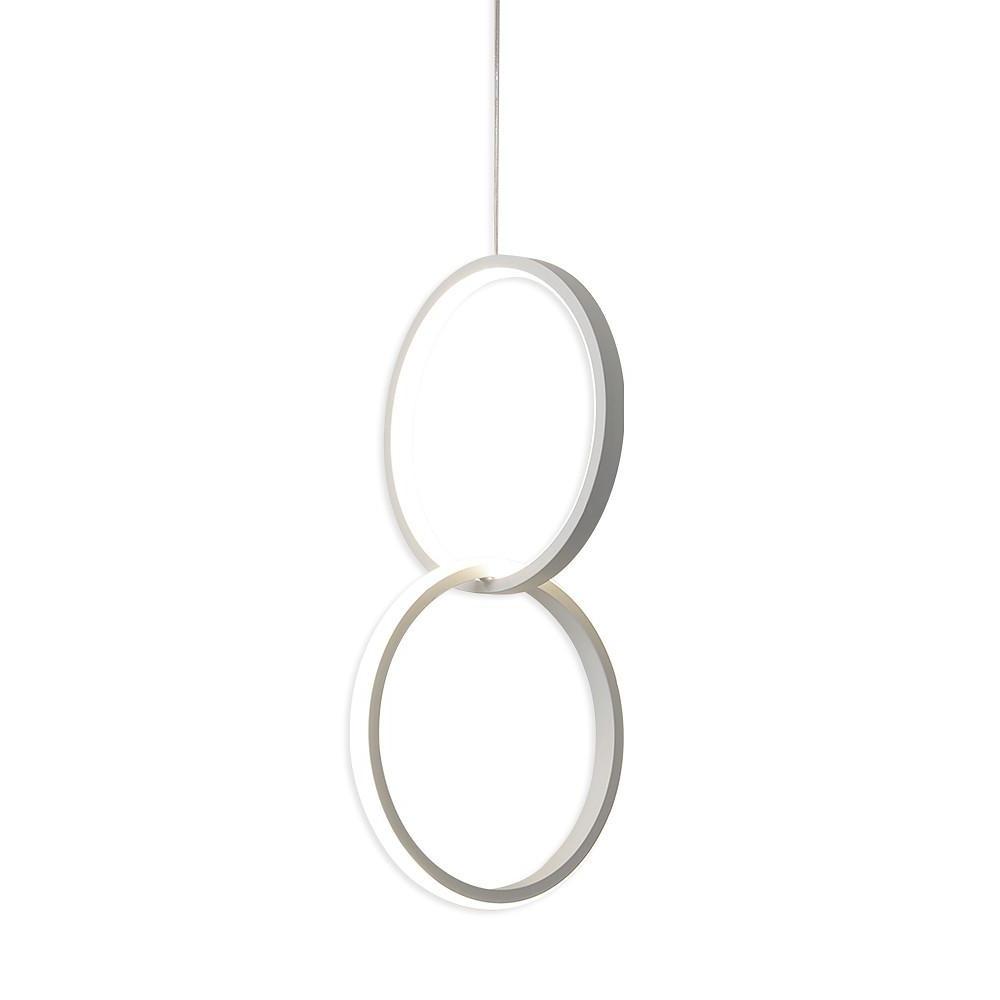 9'' LED 1-Light Circle Design Pendant Light Modern LED Aluminum Acrylic Mini Circle Pendant Lights-dazuma