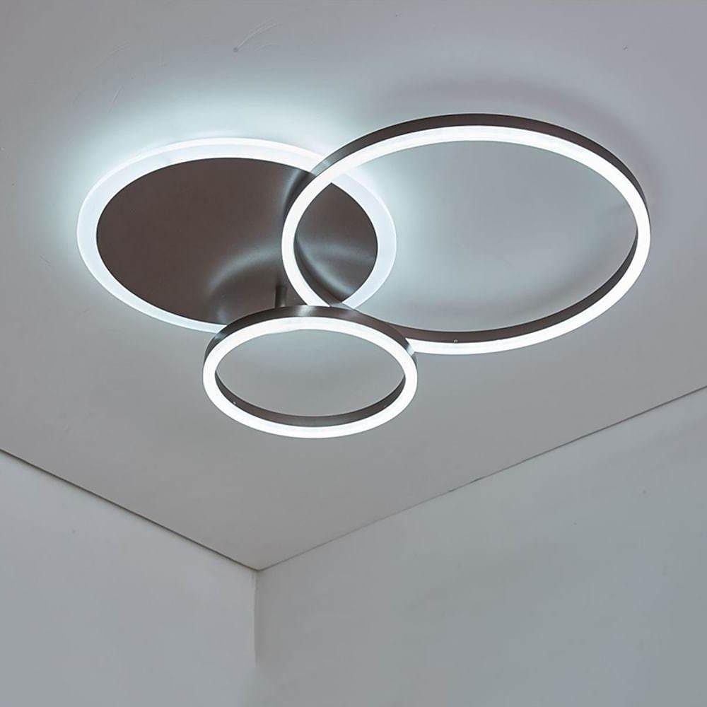 26'' LED 1-Light Flush Mount Lights LED Artistic Aluminum Novelty Dimmable Ceiling Lights-dazuma