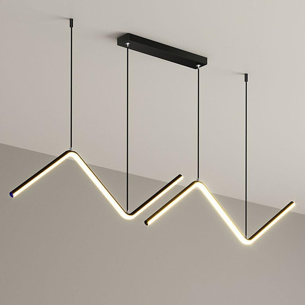 2'' LED 2-Light Line Design Dimmable Pendant Light Nordic Style LED Aluminum Silica gel Aluminum Alloy Minimalist Stylish Island Lights-dazuma