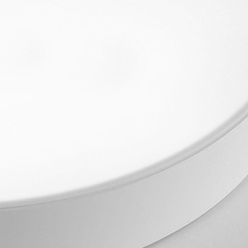 Simple flush mount ceiling light close-up showing ultra thin edge detail.