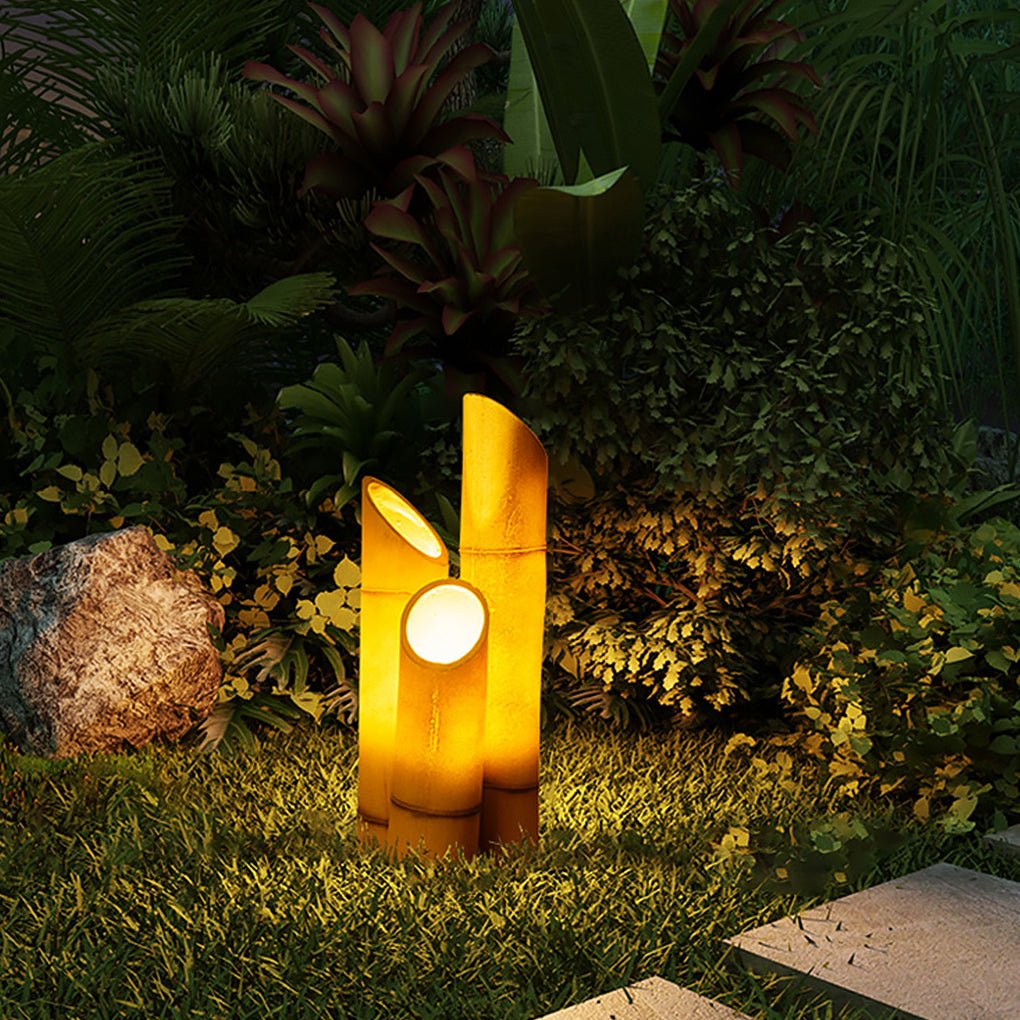 Realistic Bamboo LED Outdoor Lights Charming Landscape Lighting