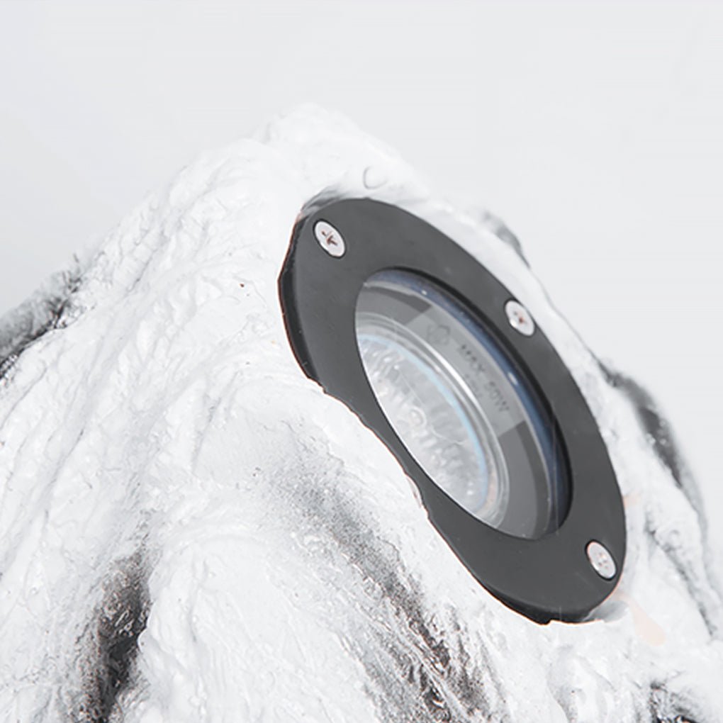Resin Stone - Inspired Warm LED Garden Light Outdoor Illumination