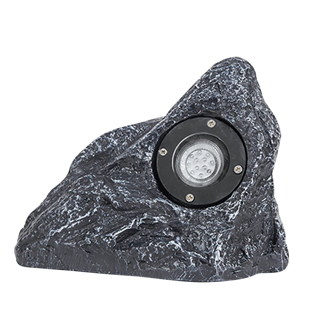 Resin Stone - Inspired Warm LED Garden Light Outdoor Illumination