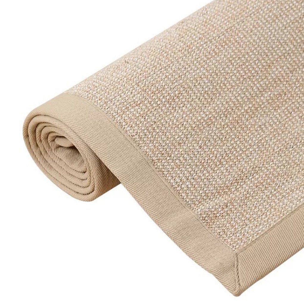 Sisal Hand Woven Straw Carpet Tea Table Mat Natural Farmhouse Area Rug