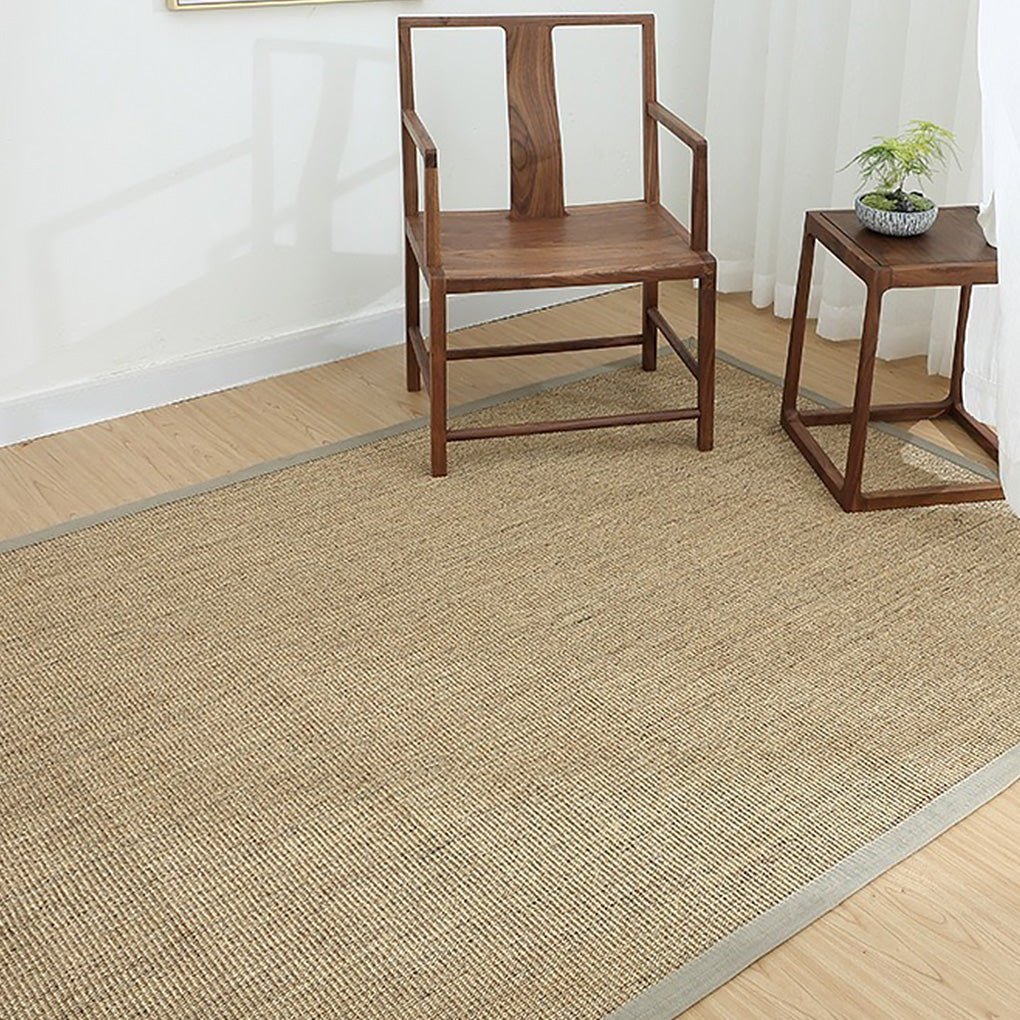 Sisal Hand Woven Straw Carpet Tea Table Mat Natural Farmhouse Area Rug - Dazuma