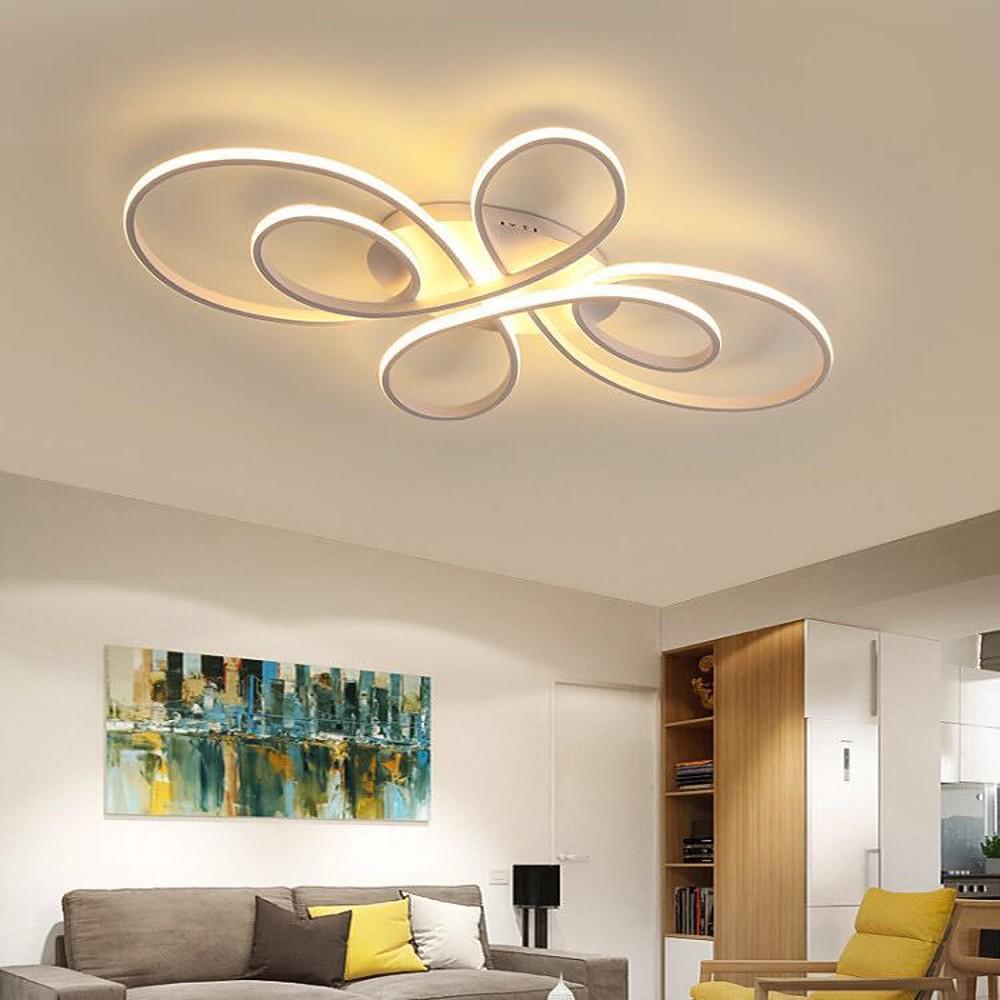 31'' LED 1-Light LED Dimmable Flush Mount Lights Nordic Style LED Aluminum Silica gel Metal Dimmable Ceiling Lights