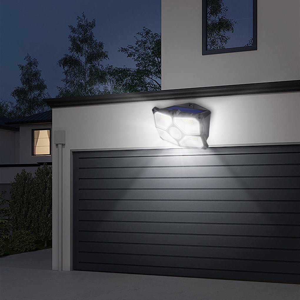 Solar Motion Sensor Outdoor Wall Lamp LED Garden Lights Wall Sconces Waterproof - Dazuma