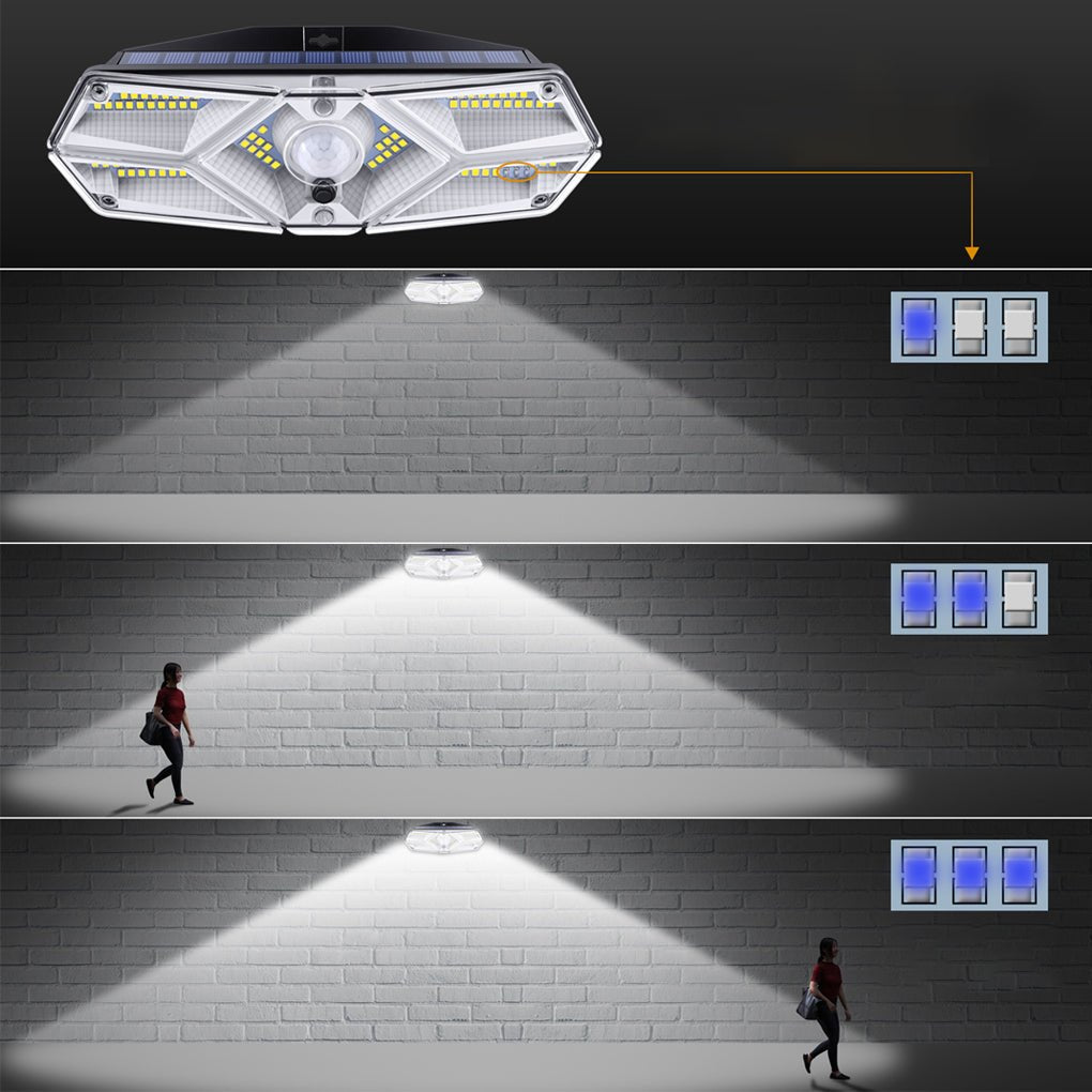 Solar Energy Wall Lamp Body Induction LED Outdoor Wall Sconces Lighting - Dazuma