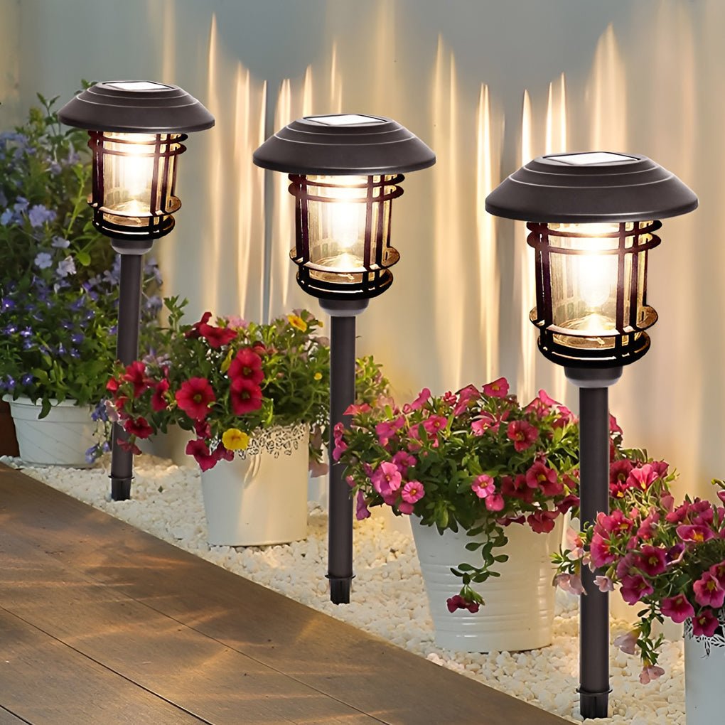 Durable Solar Outdoor Lights with Stainless Steel and Glass