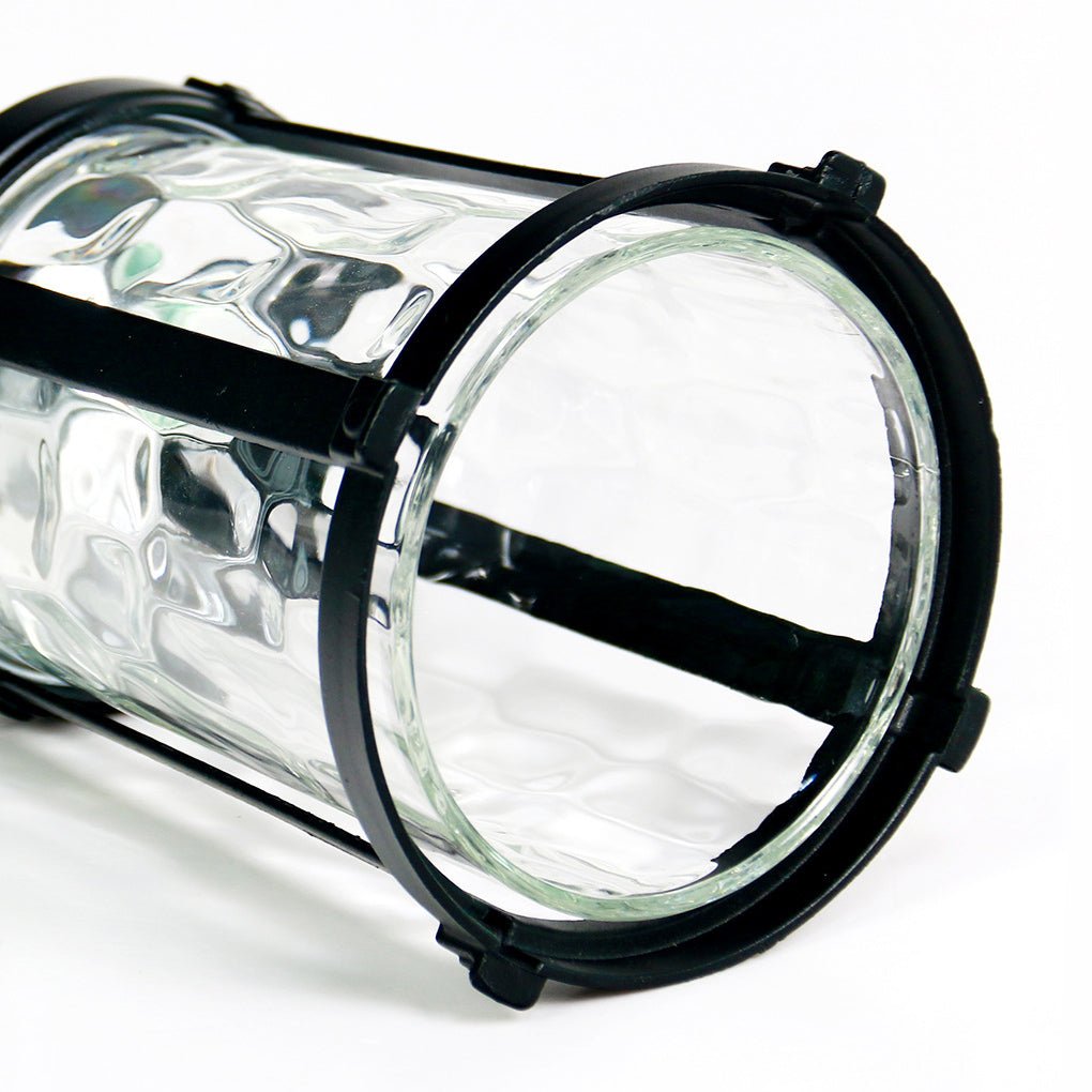 Elegant LED Solar Post Lights with Water Glass Lens