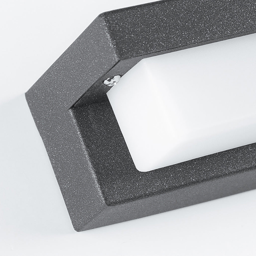 Contemporary Stainless Steel Linear LED Strip Outdoor Wall Light – Modern, Weatherproof for Garden Villa