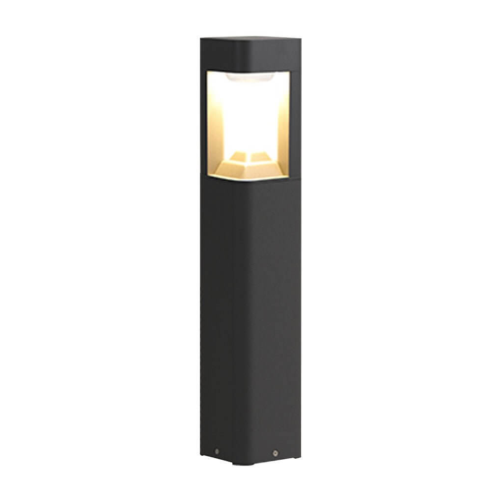 Triple - Side Emitting Solar LED Garden Bollard Lights Heart Design & Weatherproof