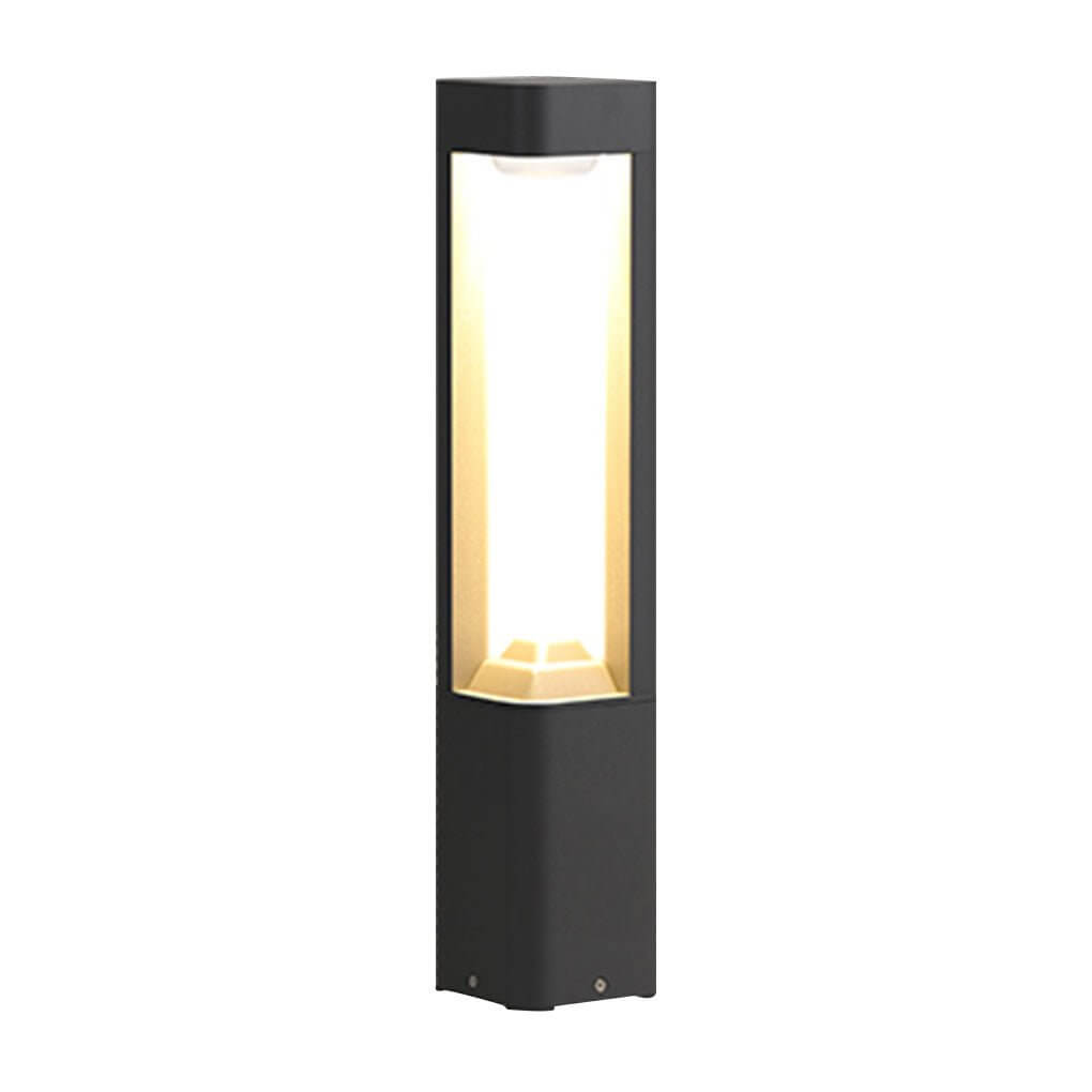 Triple - Side Emitting Solar LED Garden Bollard Lights Heart Design & Weatherproof