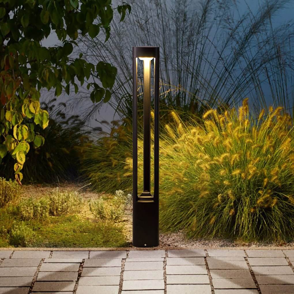 Triple - Side Emitting Solar LED Garden Bollard Lights Heart Design & Weatherproof