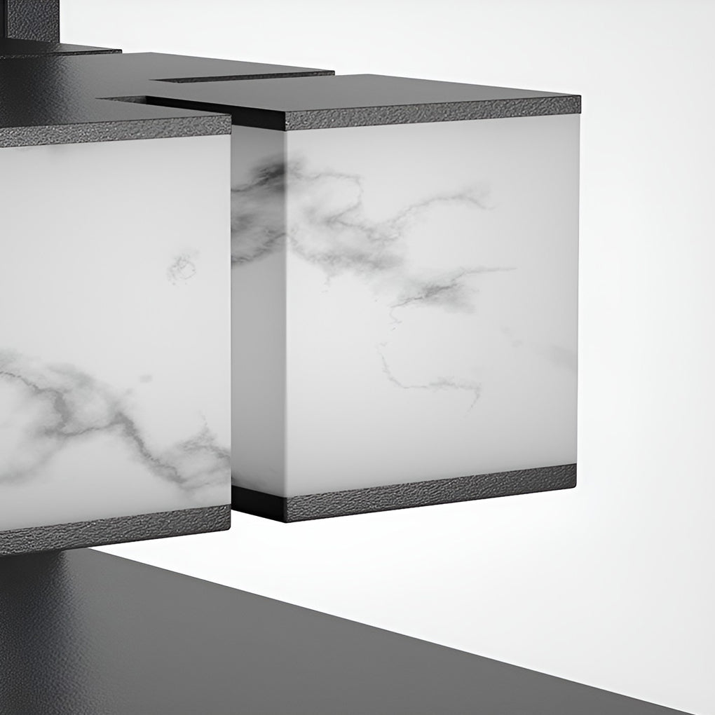 Solar pillar light product shown from angled view