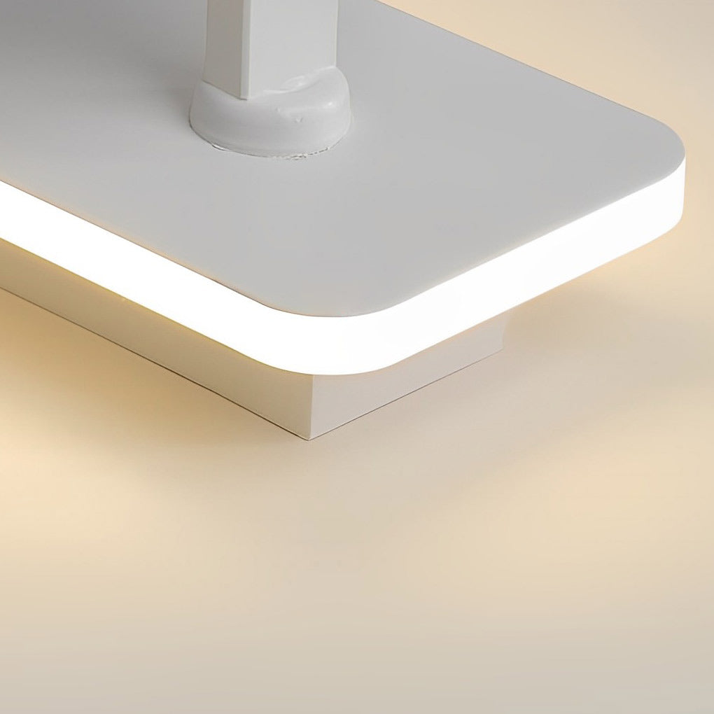 Spotlight Fixture close-up showing slim rectangular base with integrated LED edge lighting and smooth finish.