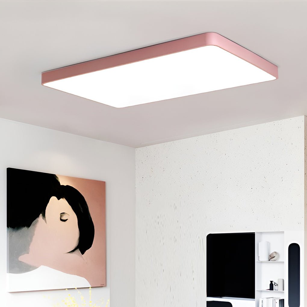 Square LED Flush Mount Light Baby Kids Lights Living Room Bedroom Ceiling Lights - Dazuma