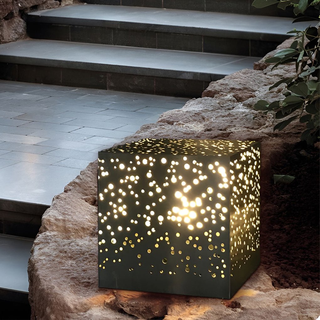 Square LED Outdoor Post Lights Pillar Light Deck Post Lights Garden Lights - Dazuma
