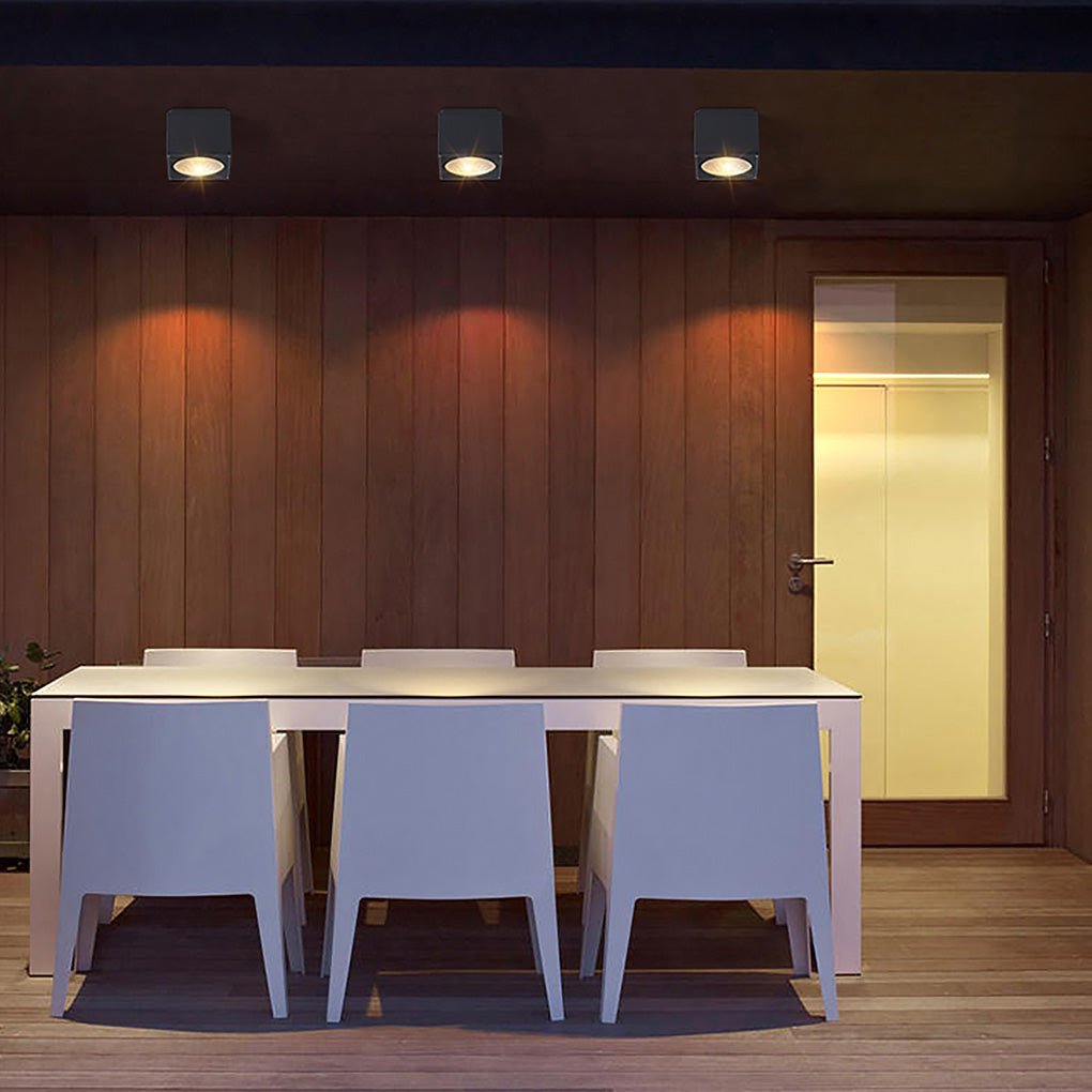 Square LED Waterproof Ceiling Light Downlight for Balcony Entrance Hallway Bedroom - Dazuma