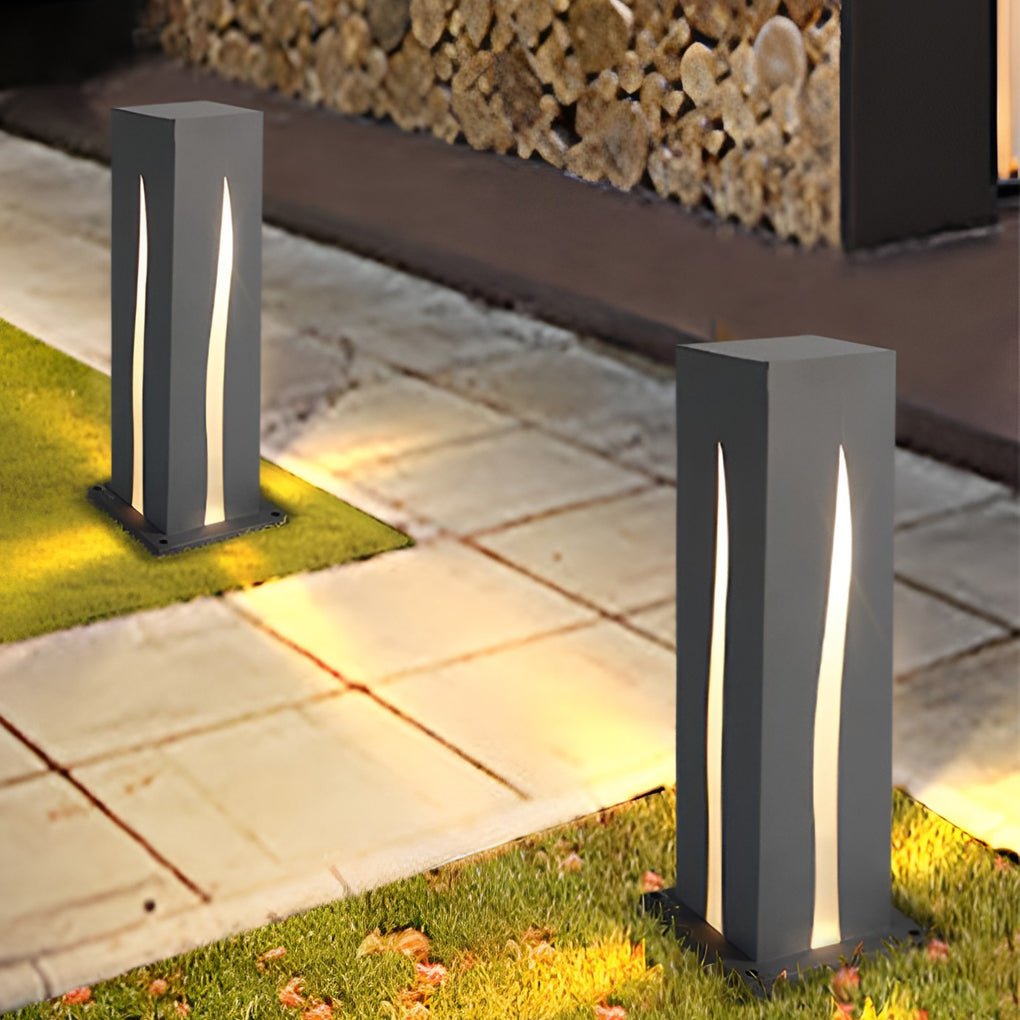 Elegant Rectangular Garden Pathway Lights Landscape LED Outdoor Illumination