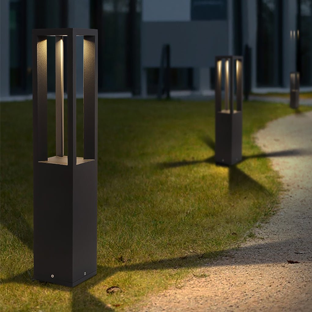 Square Stainless Steel LED Outdoor Landscape Lawn Light