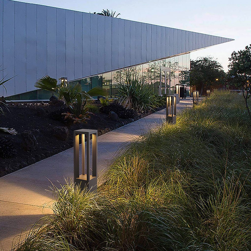 Square Stainless Steel LED Outdoor Landscape Lawn Light